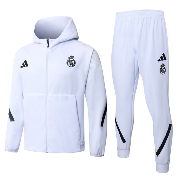 Chandal Con Capucha Real Madrid 2026/2027 Blanco